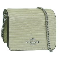 COACH/COACH コーチ COIN WALLET コイン ウォレット 二つ折り 財布 レザー チェーン付き/506053012