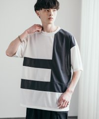 Rocky Monroe/接触冷感 Tシャツ 半袖 切替 ポンチ メンズ レディース カットソー オーバーサイズ ビッグシルエット ストレッチ 速乾 UVカット イージーケア クルーネッ/506053191