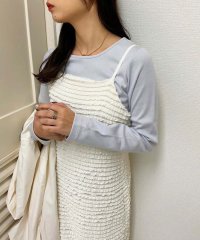 NICE CLAUP OUTLET/【one after another】【選べる着丈２サイズ展開】ワンポイント刺繍テレコトップス/506047803