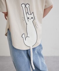 NICE CLAUP OUTLET/ネコしっぽTシャツ　ゆったり　猫　カットソー/506047806