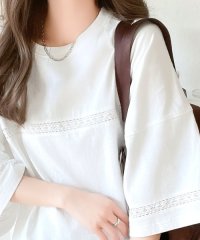 Classical Elf/クラシカルエルフ Classical Elf 《JaVa ジャバコラボ》オーガニックコットン混 綿100％ハシゴレースフットボールTシャツ/506052919