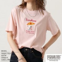  PEANUTS/スヌーピー Tシャツ 半袖 刺繍 ジョークール SNOOPY PEANUTS LL ブラック/506054254