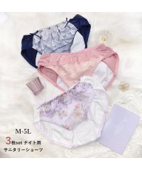 PINK PINK PINK/3枚セット 【ナイト用】サニタリーショーツ 夜用 レディース 下着/506054291