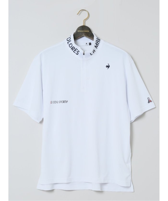 クーポン】【大きいサイズ】ルコックスポルティフ ゴルフ/le coq sportif GOLF ハーフジップ 半袖ポロシャツ(506054485) |  グランバック(GRAND-BACK) - d fashion