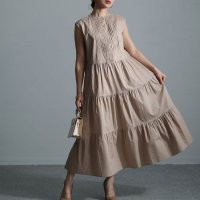 Sawa a la mode/サワアラモード Sawa a la mode ガーリーに体型カバーするティアードワンピース/506054576