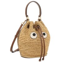 ANYA HINDMARCH/アニヤハインドマーチ かごバッグ ショルダーバッグ カゴバッグ バケットバッグ ベージュ ブラウン レディース ANYA HINDMARCH 505092519/506054591