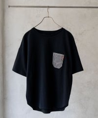 MAC HOUSE(women)/C17 シーセブンティーン デニムラウンド胸ポケットTシャツ CTB054/506054721