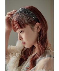 niana/ニアナ niana パール付きサテンベールカチューシャ ヘアバンド 結婚式 パーティー ドレス お呼ばれ ディナー/506055126