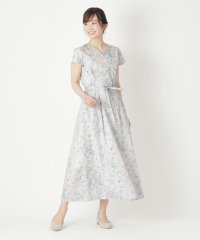  LAURA ASHLEY/【コットン100％/洗える】ヘレッド ブルームス柄ワンピース/506055297