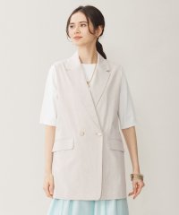 JIYU-KU(LARGE SIZE)/【セットアップ対応・洗える】リネンビスコースストレッチ ジレ/506055469