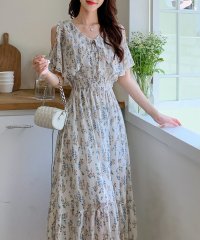 TeddyShop/テディショップ Teddyshop レディース 小花柄オープンショルダーシャーリングワンピース/506055647