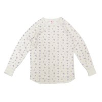 JEMORGAN/ジェーイーモーガン JEMORGAN HANA柄ワッフルラグランラウンドロンT //505483795