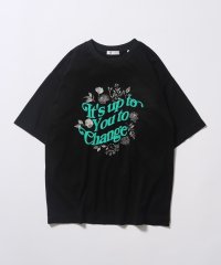 tk.TAKEO KIKUCHI/ウェーブレタードフラワーTシャツ/505989386