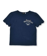 BeBe/スカラップ袖ロゴリボンスムースTシャツ(90~160cm)/506032071