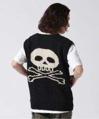 BEAVER/MacMahon Knitting Mills CrewNeck Vest Pocket－Skull/506057382