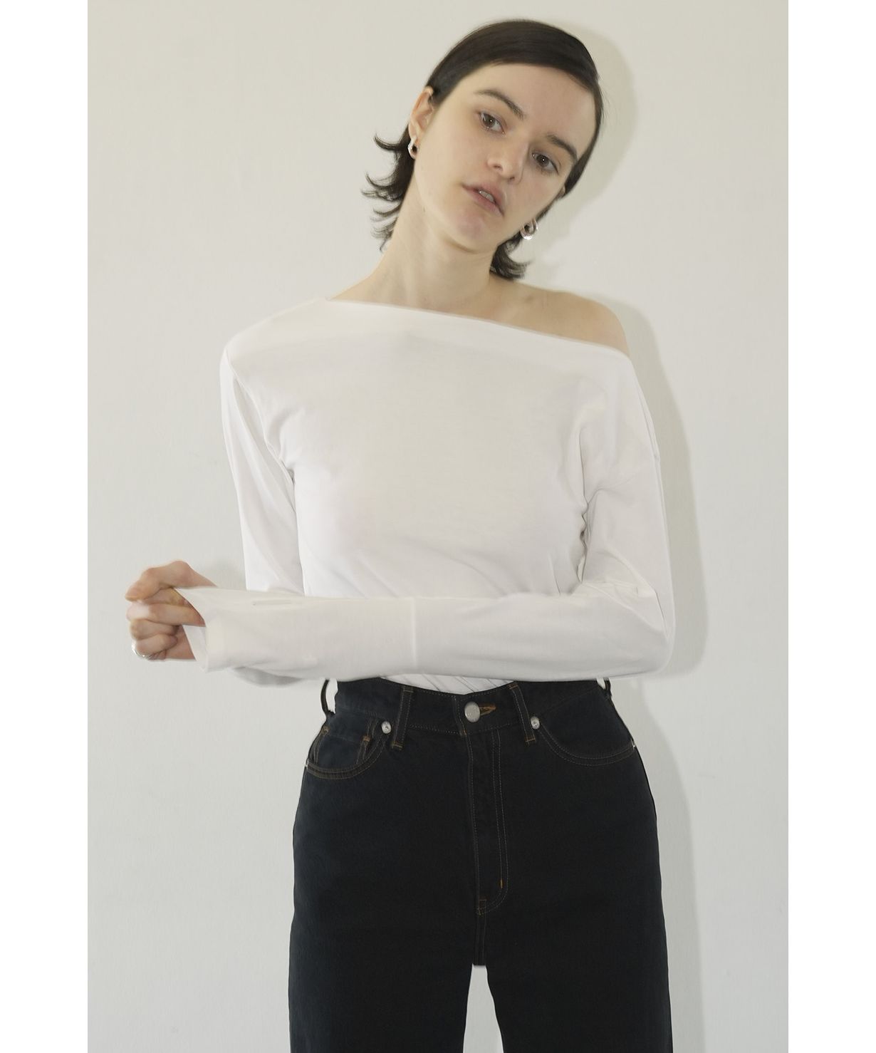 【希少！！】 NECK BOAT ARRANGE TOPS(506057447) fashion d - クラネ(CLANE) | カットソー(長袖/七分)