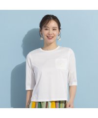 Liliane Burty ECLAT/【S・Mサイズ】エンブレム刺繍　無地Tシャツ/506057479