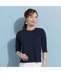 Liliane Burty ECLAT/【S・Mサイズ】エンブレム刺繍　無地Tシャツ/506057479