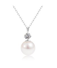 Sears/シアーズ Sears ネックレス レディース アコヤ真珠 5.0～5.5mm 天然ダイヤモンド 0.04ct PT900 プラチナ K18 18金 ゴールド シ/506058016