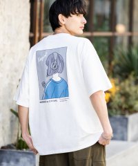 Rocky Monroe/KANGOL カンゴール Tシャツ 半袖 バックプリント メンズ レディース カットソー イラスト オーバーサイズ ビッグシルエット リラックス ゆったり クル/506058318