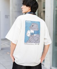 Rocky Monroe/KANGOL カンゴール Tシャツ 半袖 バックプリント メンズ レディース カットソー イラスト オーバーサイズ ビッグシルエット リラックス ゆったり クル/506058318