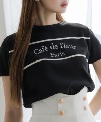 JULIA BOUTIQUE/ジュリアブティック JULIA BOUTIQUE Cafe de fleurロゴ刺繍ニットトップス/24042/506058628
