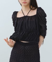 DRESSTERIOR/CODE A｜sheer gather blouse/506058756