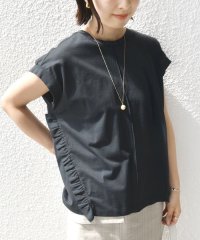 SHIPS WOMEN/《一部予約》* 〈手洗い可能〉オーガニック コットン フリル TEE ◆/506059078