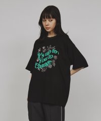 tk.TAKEO KIKUCHI/ウェーブレタードフラワーTシャツ/506059497