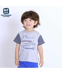 KP BOY/KPBOY(ケーピーボーイ)デザートコットン天竺の電車Tシャツ(80～90)/505920633