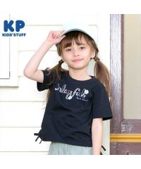 KP/ケーピー KP KP(ケーピー)花レース付きロゴ刺?の半袖Tシャツ(120～130)/505921134