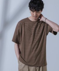 nano・universe/Anti Soaked(R)  汗染み防止 ピンボーダークルーネックTシャツ/505923013