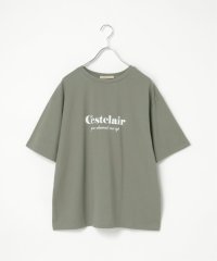 VENCE　EXCHANGE/【接触冷感】USAコットンロゴプリントTシャツ/505976475