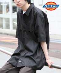 Dickies/【Dickies / ディッキーズ】SHIRTS SSFQ シャツ 羽織 半袖 ワークシャツ ロゴ ワンポイント ミドル丈 1574/506006260