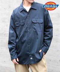 Dickies/【Dickies / ディッキーズ】SHIRTS LSFQ シャツ 羽織 長袖 ロングスリーブ ワークシャツ ロゴ　ワンポイント 574/506006261