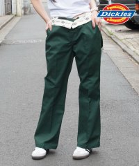 Dickies/ディッキーズ Dickies フレアシルエットですっきり見え◎【Dickies / ディッキーズ】センタープレス フレアパンツ ワークパンツ ベルボトム バック/506006276