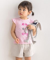 BeBe/サングラスプリントTシャツ+ショートパンツセット(80~90cm)/506027580