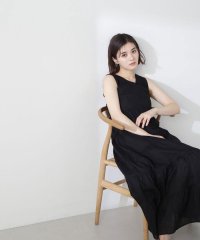 NATURAL BEAUTY BASIC/バッククロスティアードワンピース/506040917