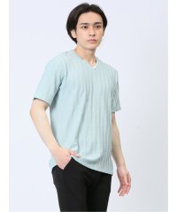 m.f.editorial/タックストライプ フェイクVネック半袖Tシャツ メンズ Tシャツ カットソー カジュアル インナー トップス ギフト プレゼント/506053241