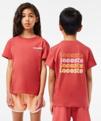 LACOSTE KIDS/ポップフォントロゴネームバックプリントTシャツ/506059580