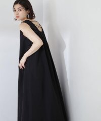 NATURAL BEAUTY BASIC/バックシャンタックフレアワンピース/506059738