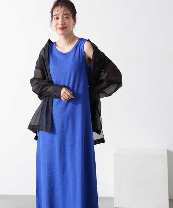 セール 30%OFF】リブノースリーブカットワンピース(506059767