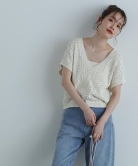 N Natural Beauty Basic/クロシェ編みニット×ビスチェセット/506059771