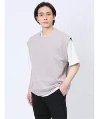 m.f.editorial/クルーネックベスト&半袖Tシャツ アンサンブル メンズ Tシャツ カットソー カジュアル インナー トップス ギフト プレゼント/506060405