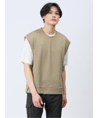 m.f.editorial/クルーネックベスト&半袖Tシャツ アンサンブル メンズ Tシャツ カットソー カジュアル インナー トップス ギフト プレゼント/506060405