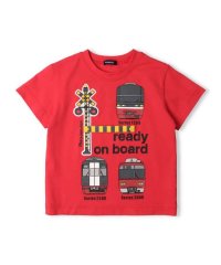 moujonjon/【子供服】 moujonjon (ムージョンジョン) 名鉄電車遮断機プリント半袖Tシャツ 90cm～130cm F32805/506060486