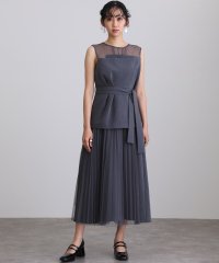 PourVous/プールヴー PourVous ノースリーブ&ミモレ丈パーティードレスビスチェ風お呼ばれ結婚式フォーマル フォーマル ワンピース パーティードレス 20代 30代/506060533
