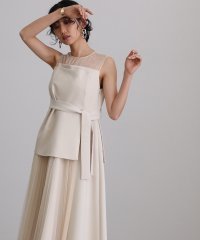 PourVous/プールヴー PourVous ノースリーブ&ミモレ丈パーティードレスビスチェ風お呼ばれ結婚式フォーマル フォーマル ワンピース パーティードレス 20代 30代/506060533