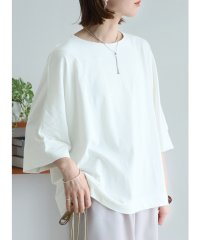 reca/ボートネック七分袖ドルマンTシャツ(wk－0470)/506060537