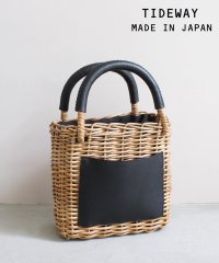 TIDEWAY/【TIDEWAY / タイドウェイ】ARUROG L/POCKET TOTE かごバッグ ハンドバッグ サマーバッグ ストローバッグ 巾着 レザー T2999/506039003